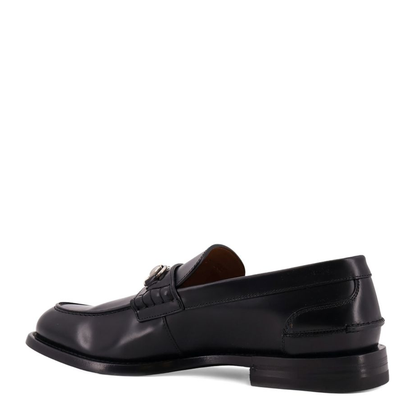 Loafer with Horsebit in Black Leather - Image 4