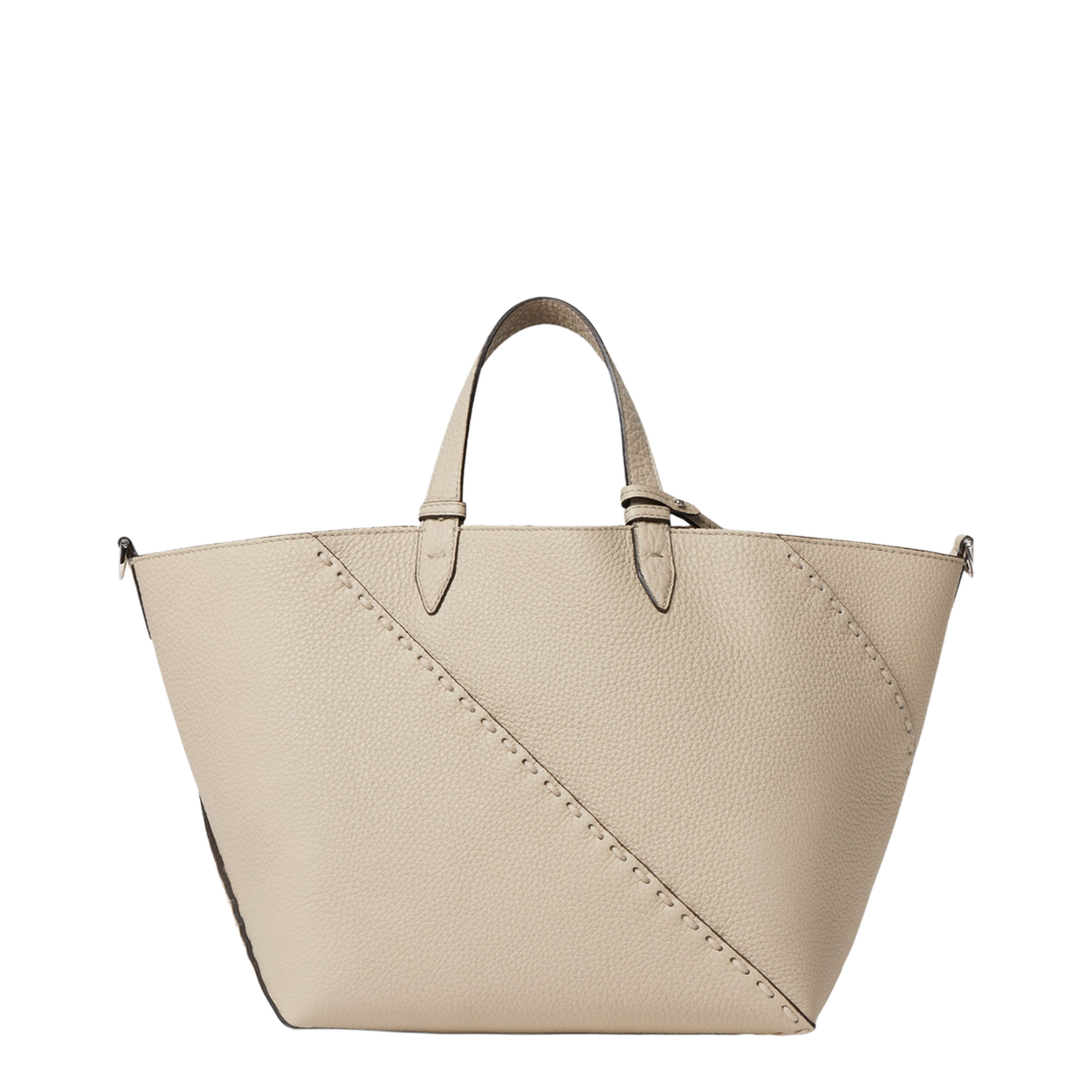 Selleria Small Leather Tote Bags - White - Image 3