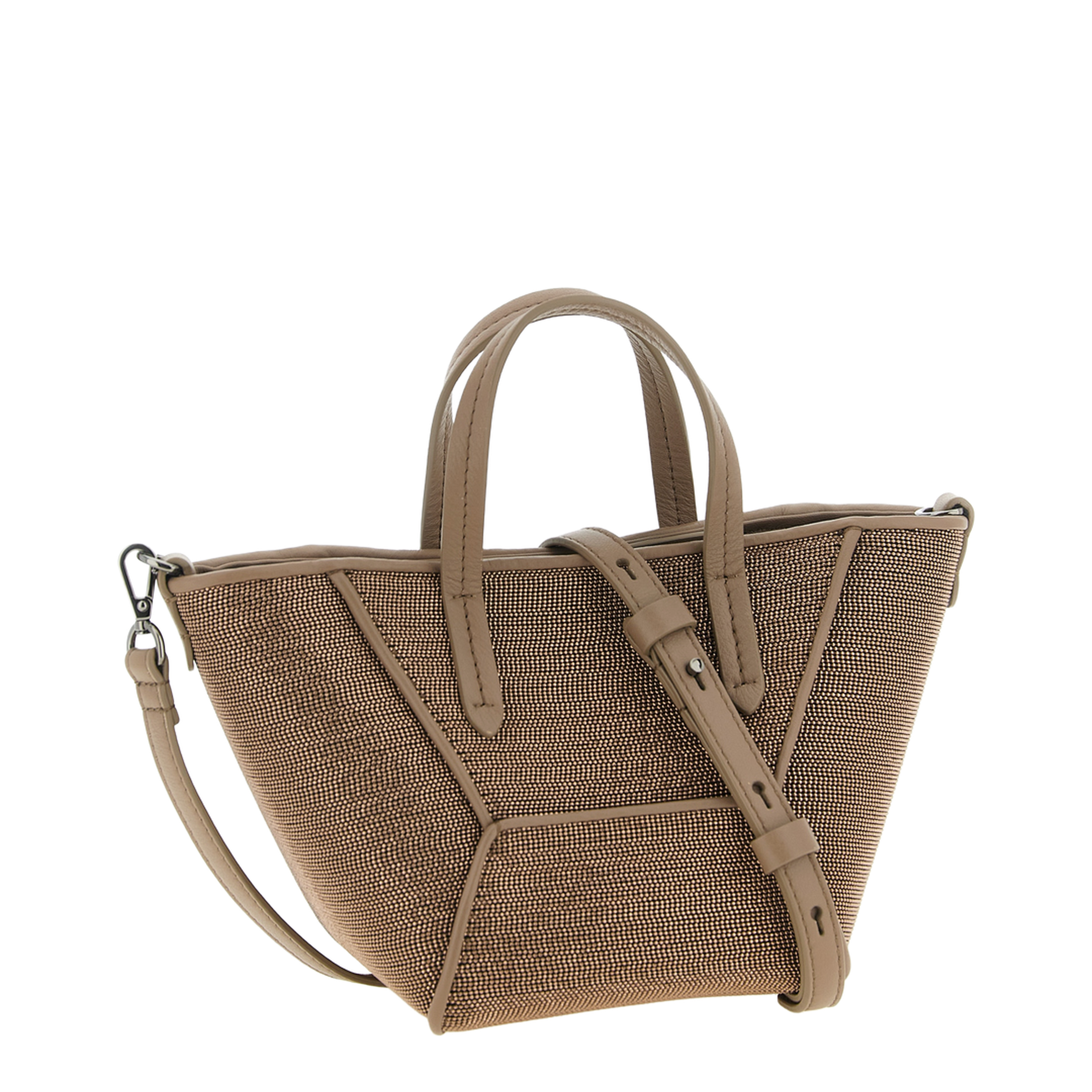 Duo Precious Mini Leather Handbag - Brown - Image 2