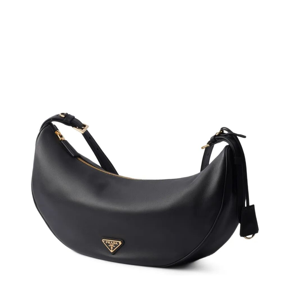 Medium Calf Leather Handbag - Black - Image 3