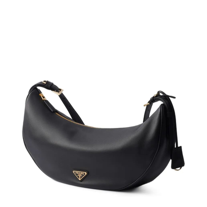 Medium Calf Leather Handbag - Black - Image 3