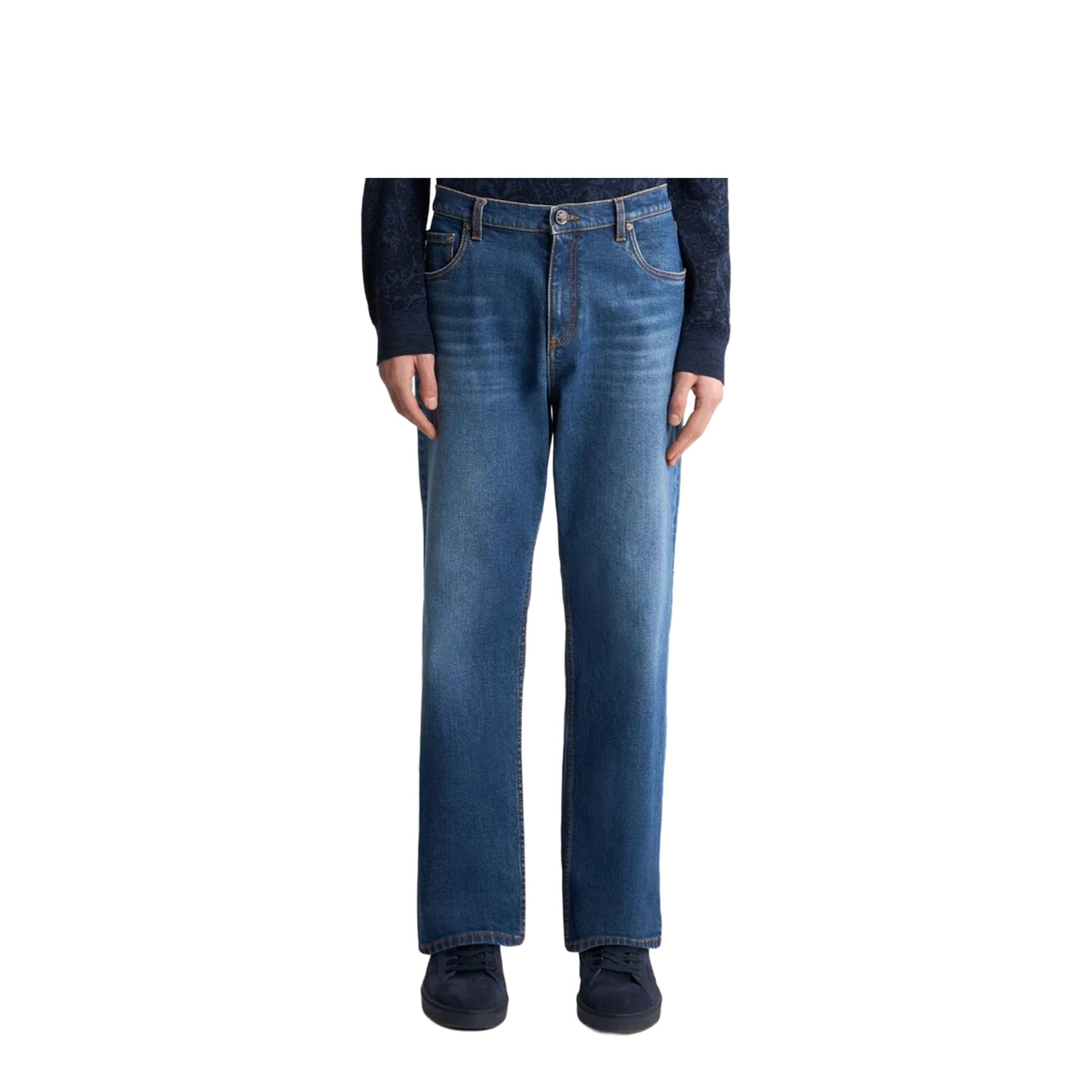 Straight-Leg Jeans with Pegaso - Image 5
