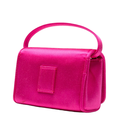 Crystal Mini Leather Shoulder Bag - Pink - Image 4