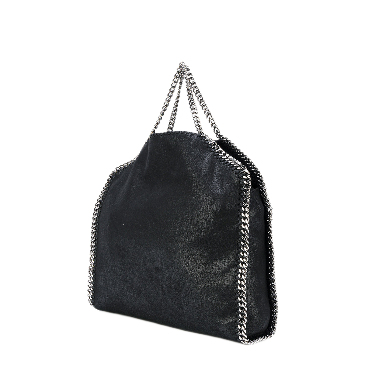 Falabella Fold-Over Shaggy Deer Tote Bag - Black - Image 2