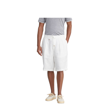 Garment Dyed Linen Gabardine Bermuda Shorts - Image 3