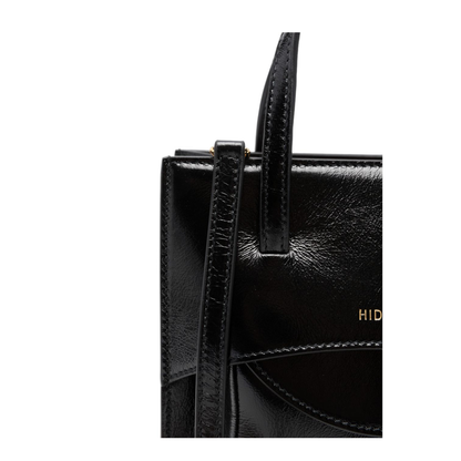 Medium Calf Leather Bag - Black - Image 3