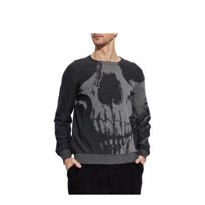 Skull Print Sweater - Image 3