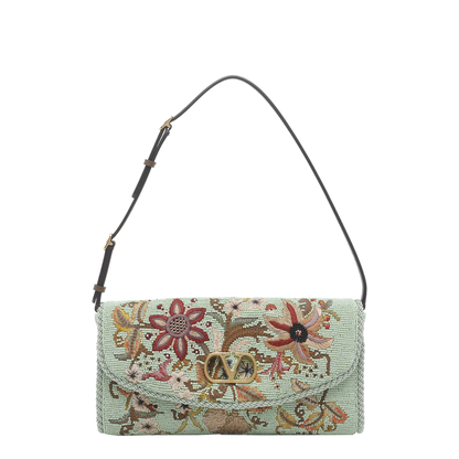 DeVain Small Leather Shoulder Bag - Multicolor - Image 1