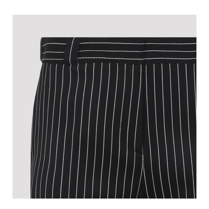 Striped Wool Chino Pants - Image 5