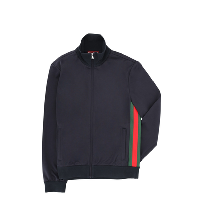 Blue Full Zip Jacket With Zip Closure - Image 1