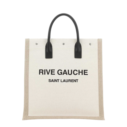 Two-tone Canvas Rive Gauche Shopping Bag - Image 4