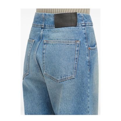 Straight Leg Cotton Denim Jeans - Image 4
