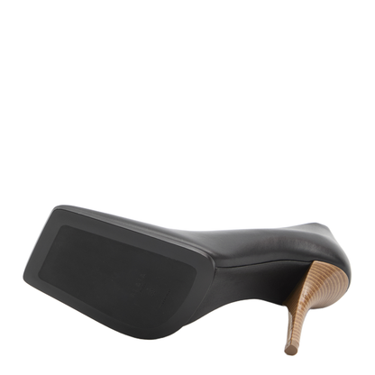 Soft Square Pumps in Leather - Image 4