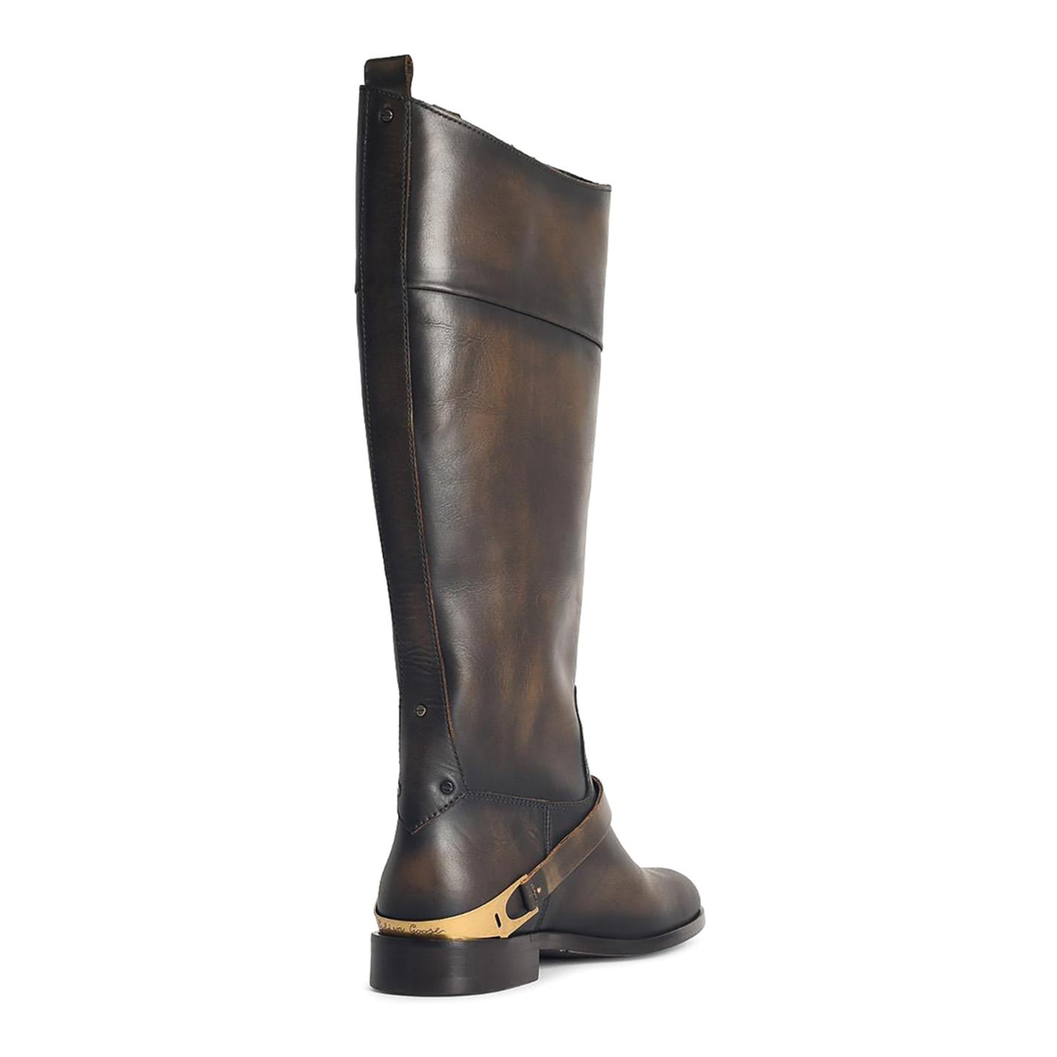 Charlie Dark Brown Leather Boots - Image 3