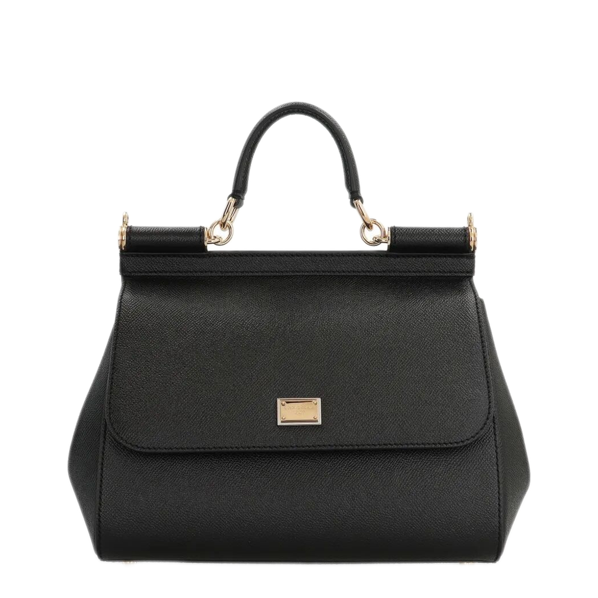 Sicily Grand Calfskin Handbag - Noir - Image 1