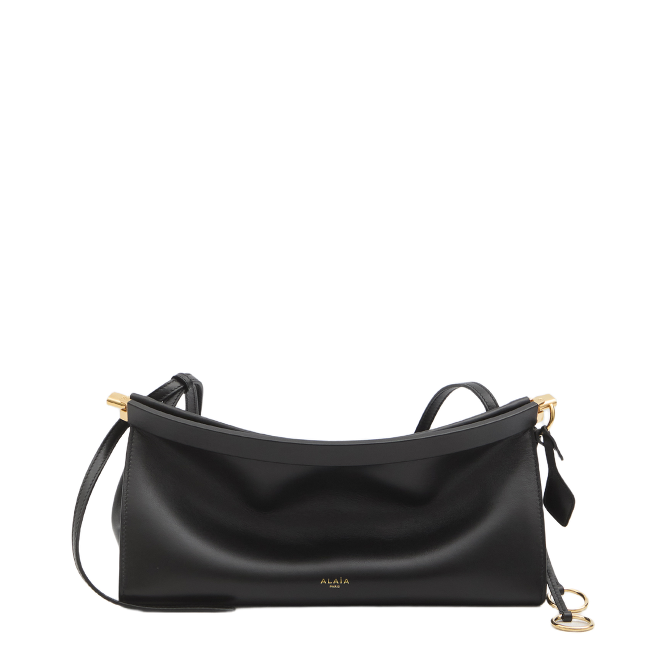 Le Click East West Medium Calfskin Shoulder Bag - Noir - Image 1