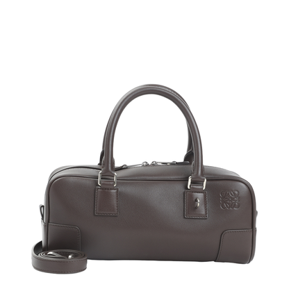 Amazona 23 Cropped Bag in Shiny Calfskin Brown - Image 1