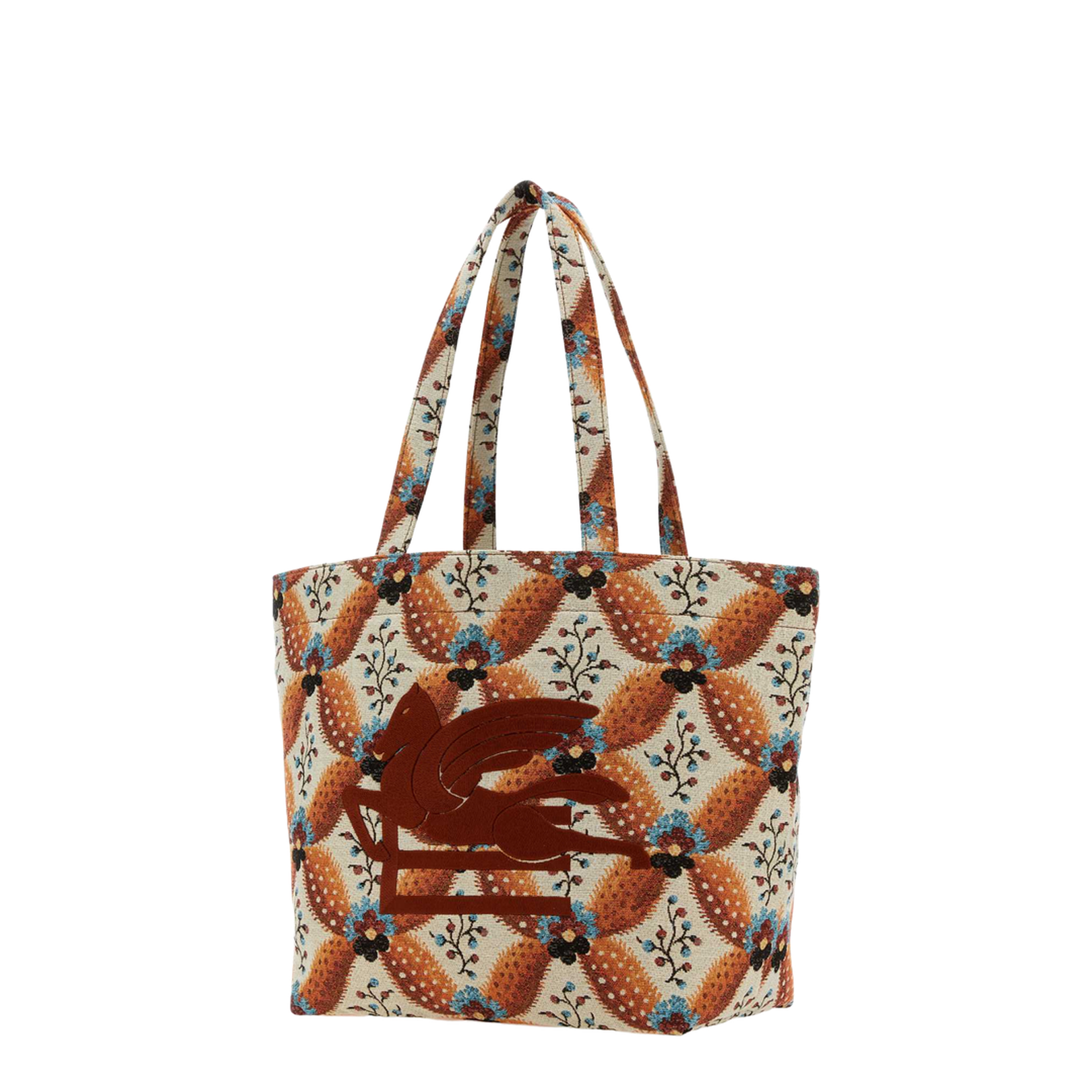 Embroidered Canvas Medium Soft Trotter Shopping Bag - Image 2