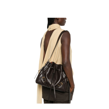 Small Voyou Bucket Bag in Shiny Leather - Image 2