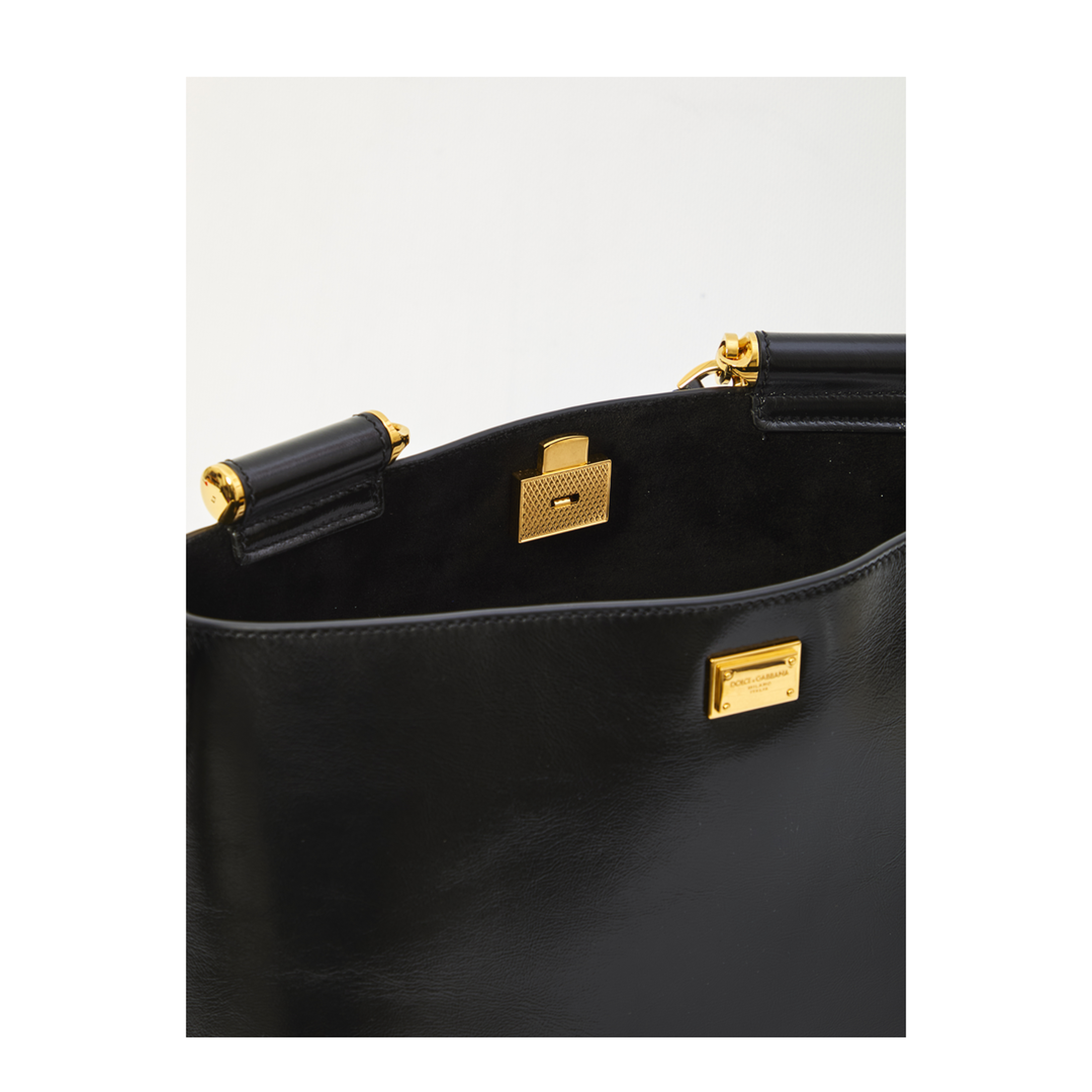 Vittoria Medium Calfskin Handbag - Black - Image 4
