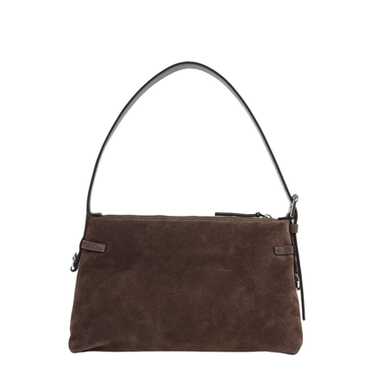 Mini Voyou Shoulder Bag Suede Brown - Image 4