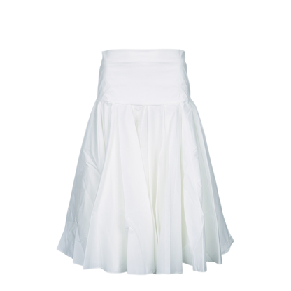 Draped Midi Skirt with Godet - Image 1