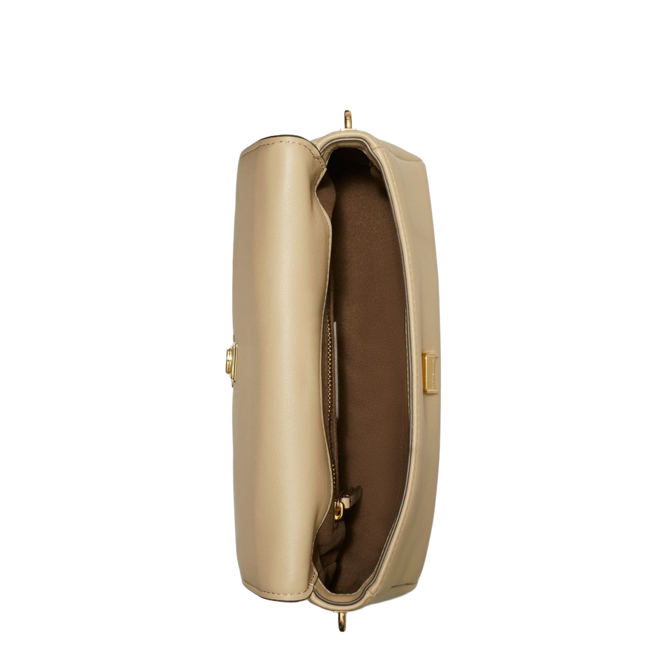 Charlie Small Leather Shoulder Bag - Soft Cement - Image 6