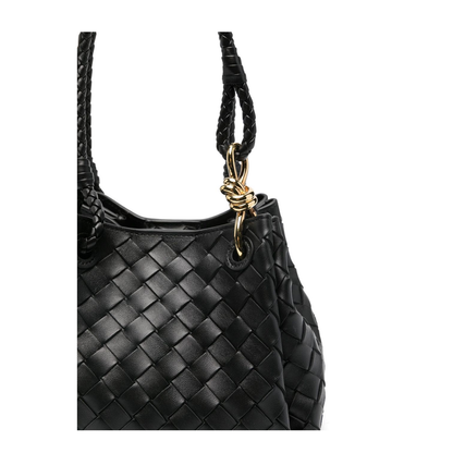 Parachute Small Leather Shoulder Bags - Black - Image 3