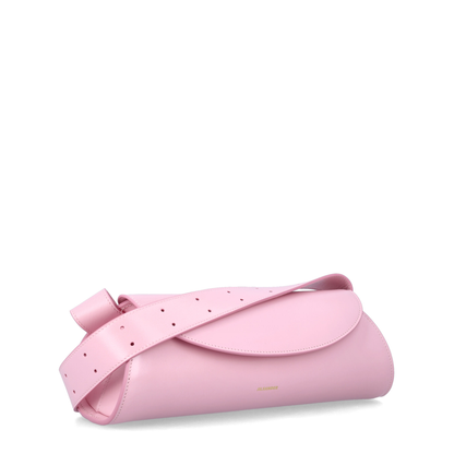 Cannolo Small Calfskin Shoulder Bag - Pale Pink - Image 2