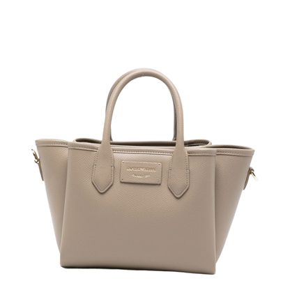 Odette Polyurethane Handbag - Dove Grey - Image 1
