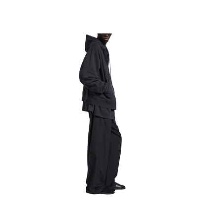 Oversized Masking Tape Zip-Up Sweatshirt - Image 3