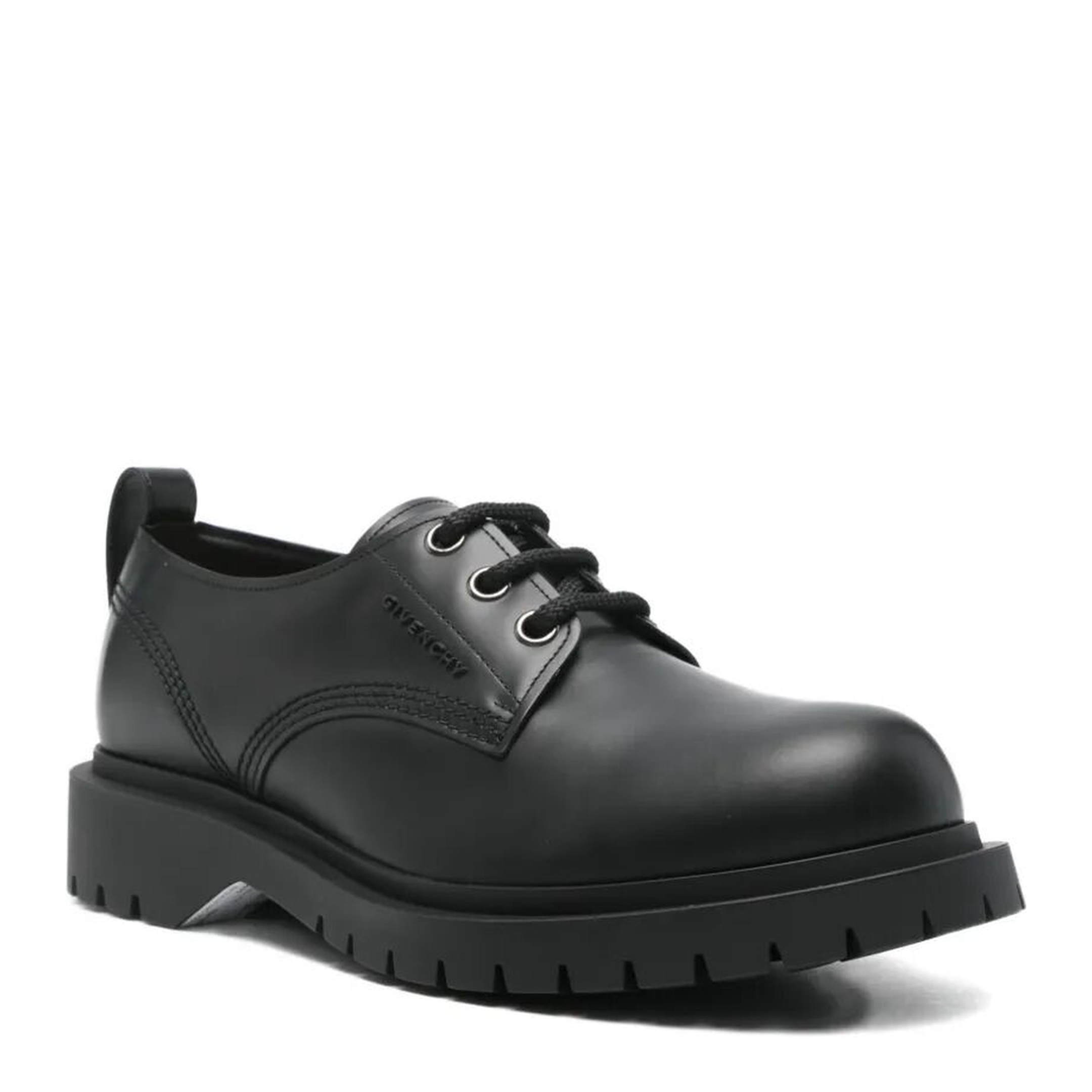 Brushed Leather Chunky Derbies - Image 3