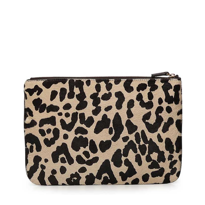 Beige Leopard Clutch Bag - Image 5