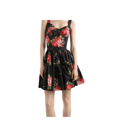 Miniskirt with Bouquet Print - Image 4