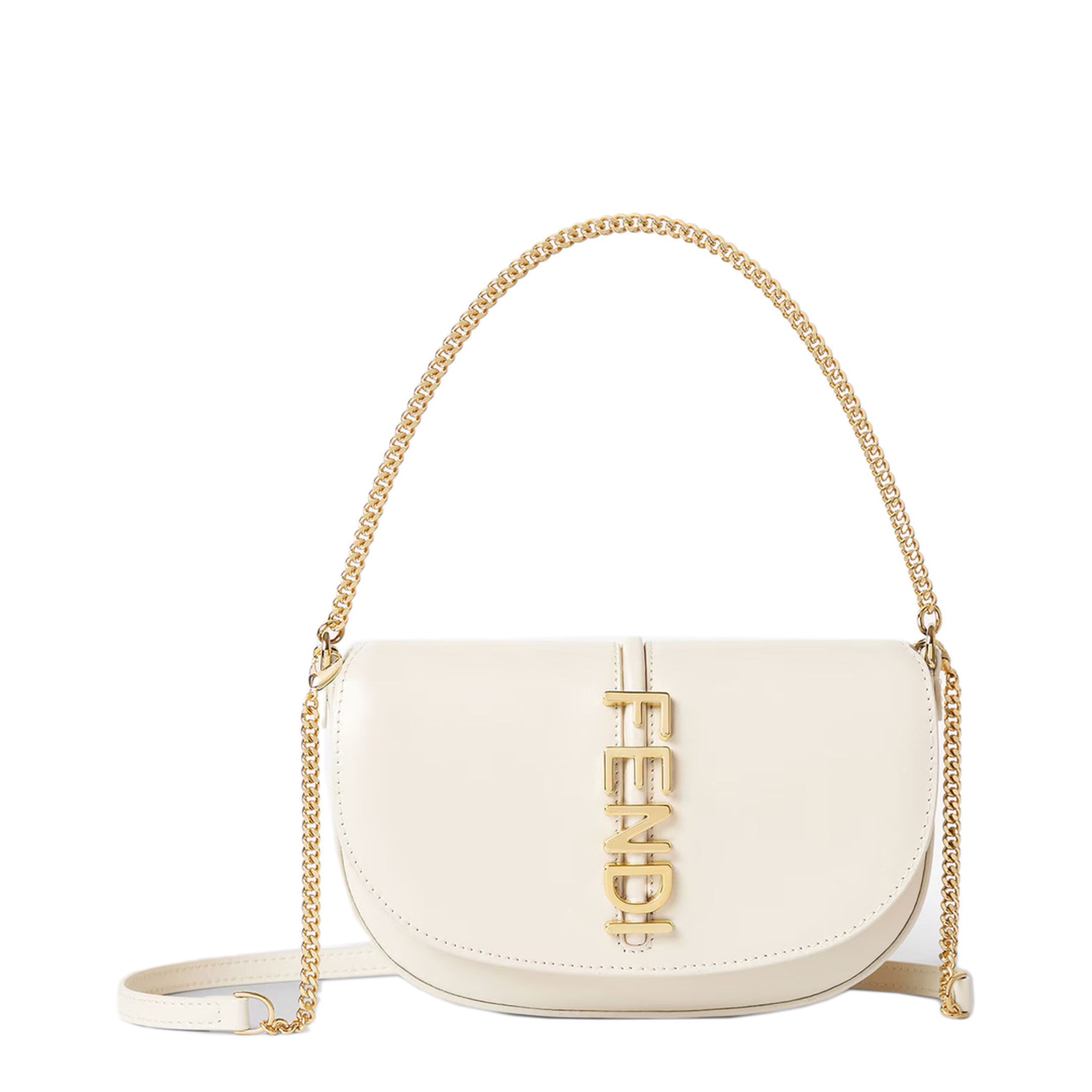 Wallet on Chain Leather White - Image 5
