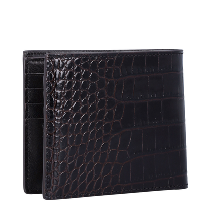 Crocodile-Effect Bi-Fold Wallet - Image 2