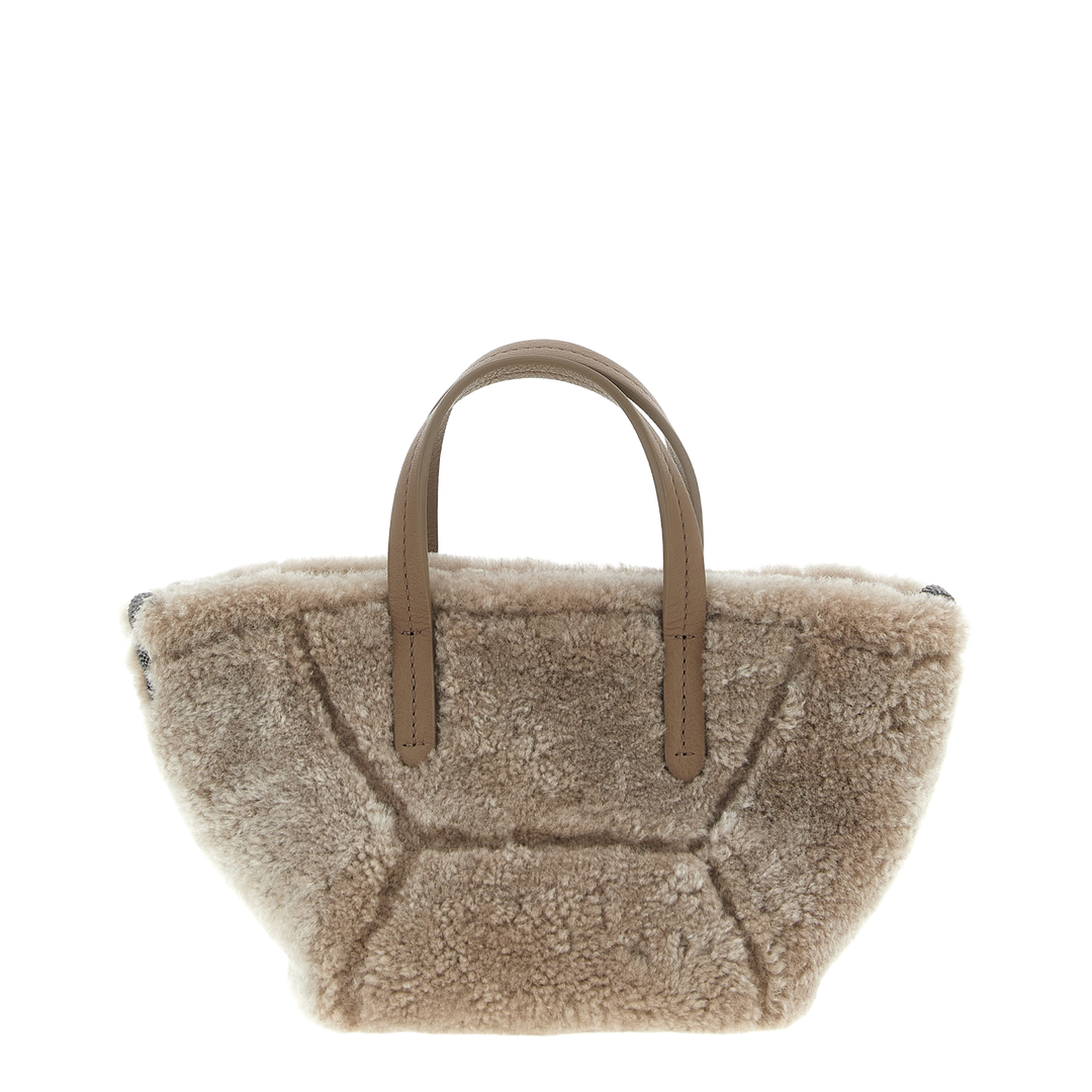 Curly Shearling Mini Handbag - Image 1