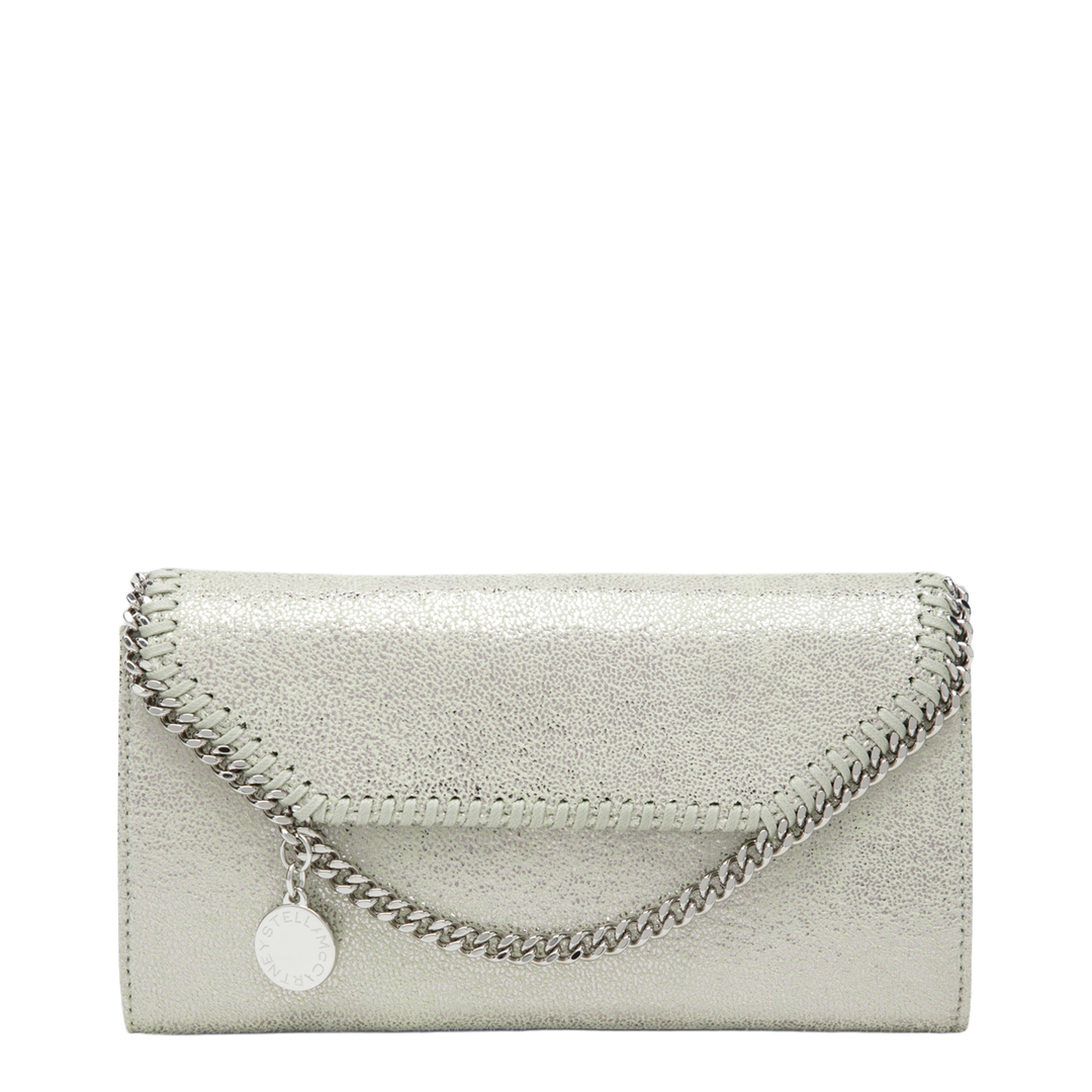 Falabella Medium Polyester Shoulder Wallet Bag - Light Lime Green - Image 1