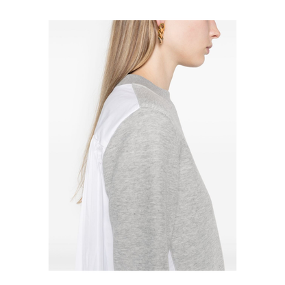 Cotton and Nylon Crewneck Sweater - Image 3