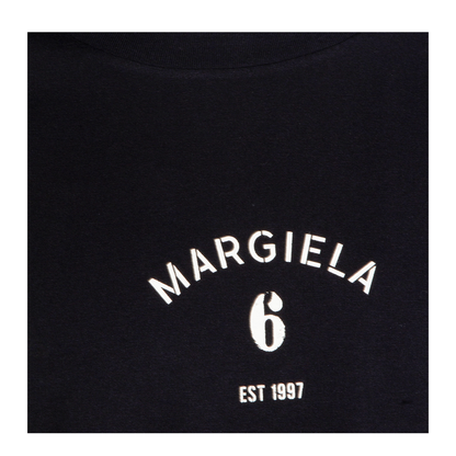 Black T-shirt with logo print - Image 5