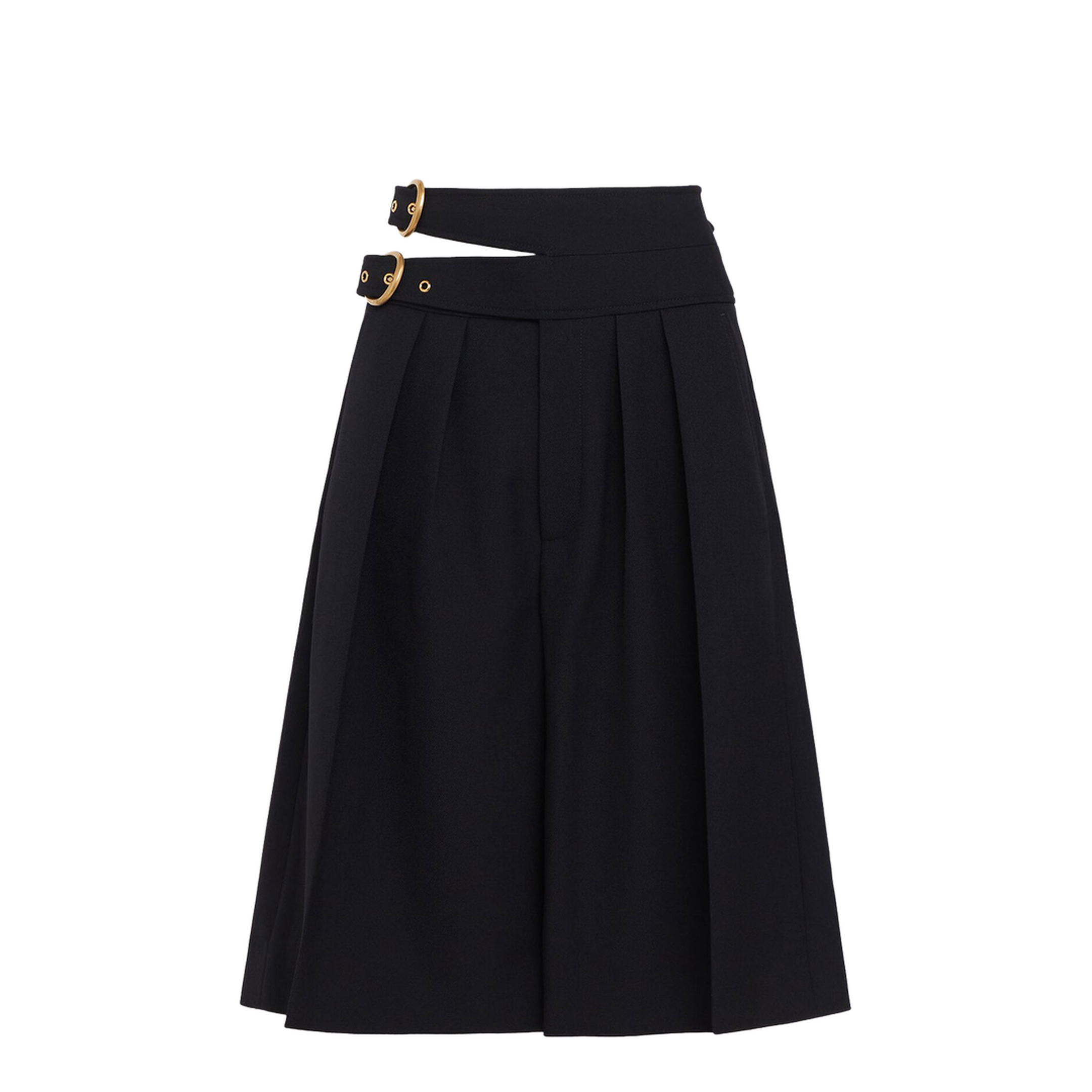Double Belt Wool Bermudas - Image 1