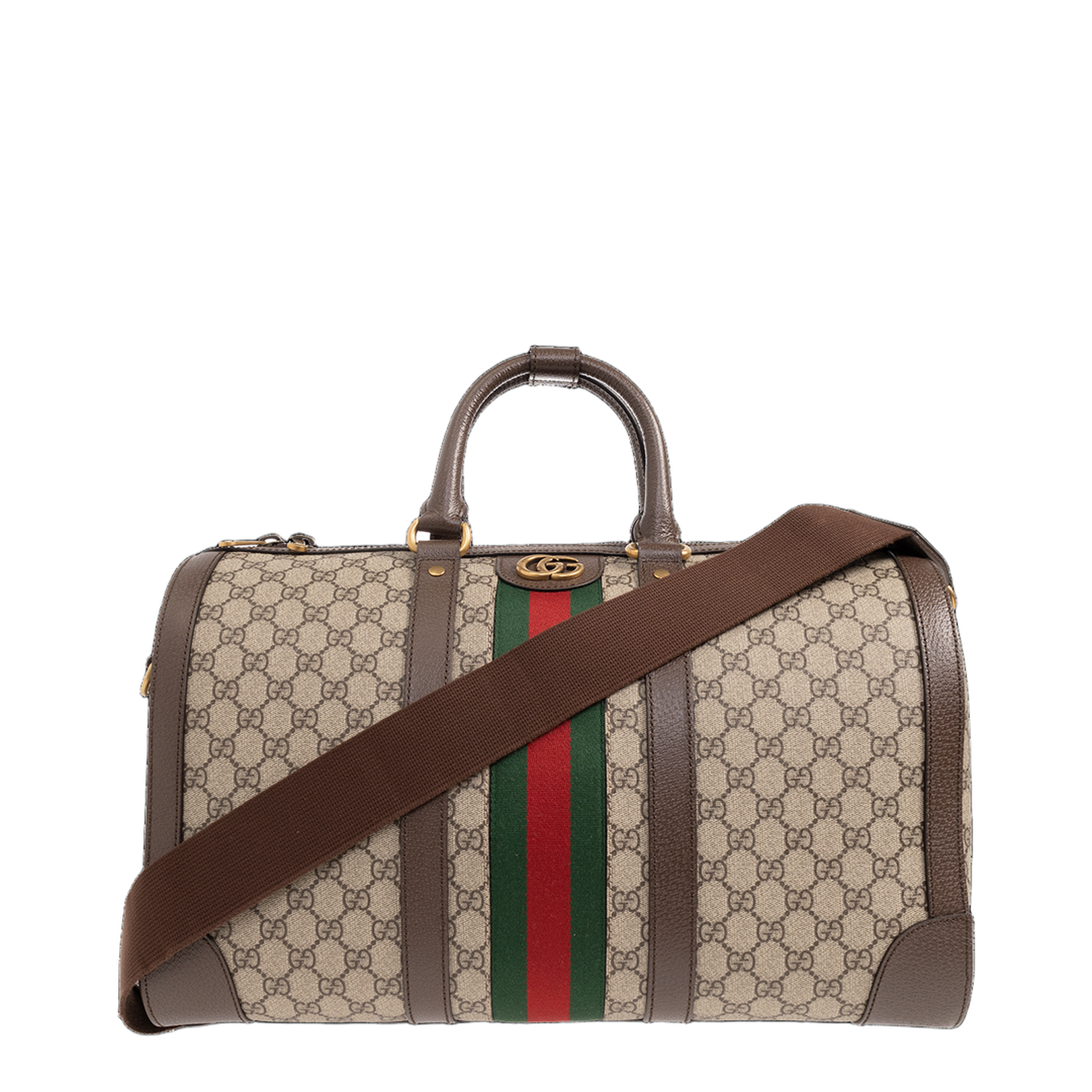 Savoy Medium Canvas Duffle Bag - Beige - Image 1