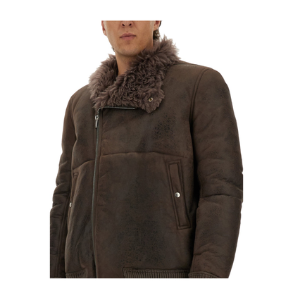 Leather Bomber Jacket - Image 4