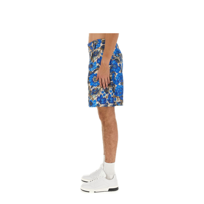 Short All Over Blue Flower - Image 3