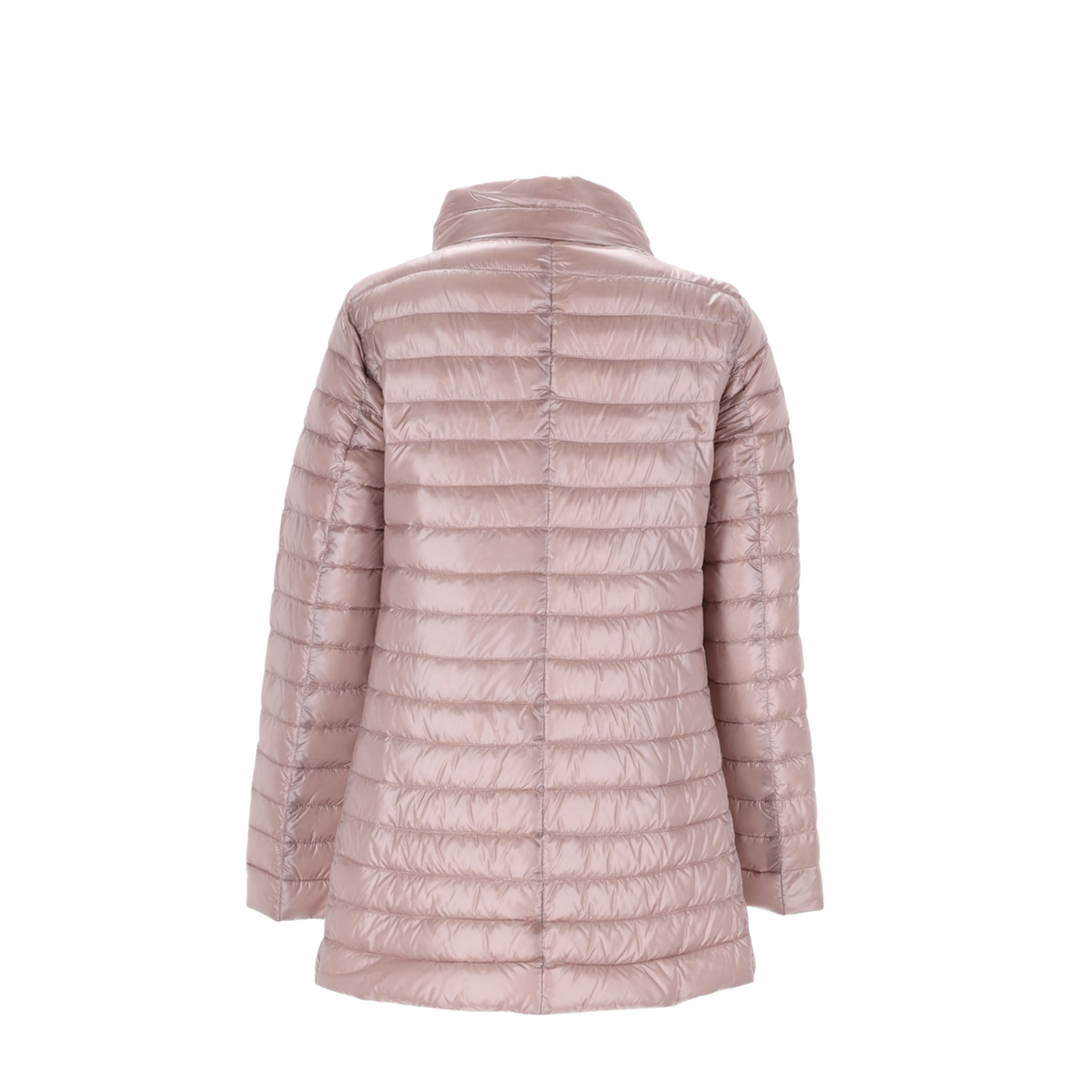 Light Pink Quilted Nylon Padded Jacket - Image 3
