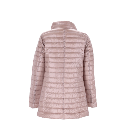 Light Pink Quilted Nylon Padded Jacket - Image 3