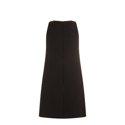 Black Wool Blend Dress - Image 4