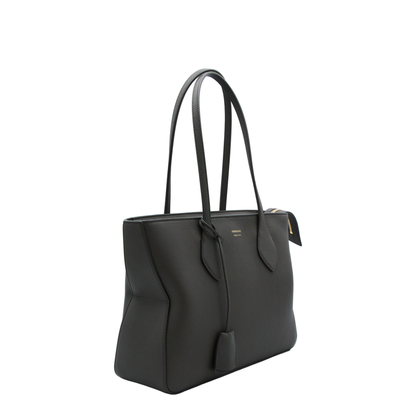 Star Tote Small Calfskin Tote - Black - Image 4