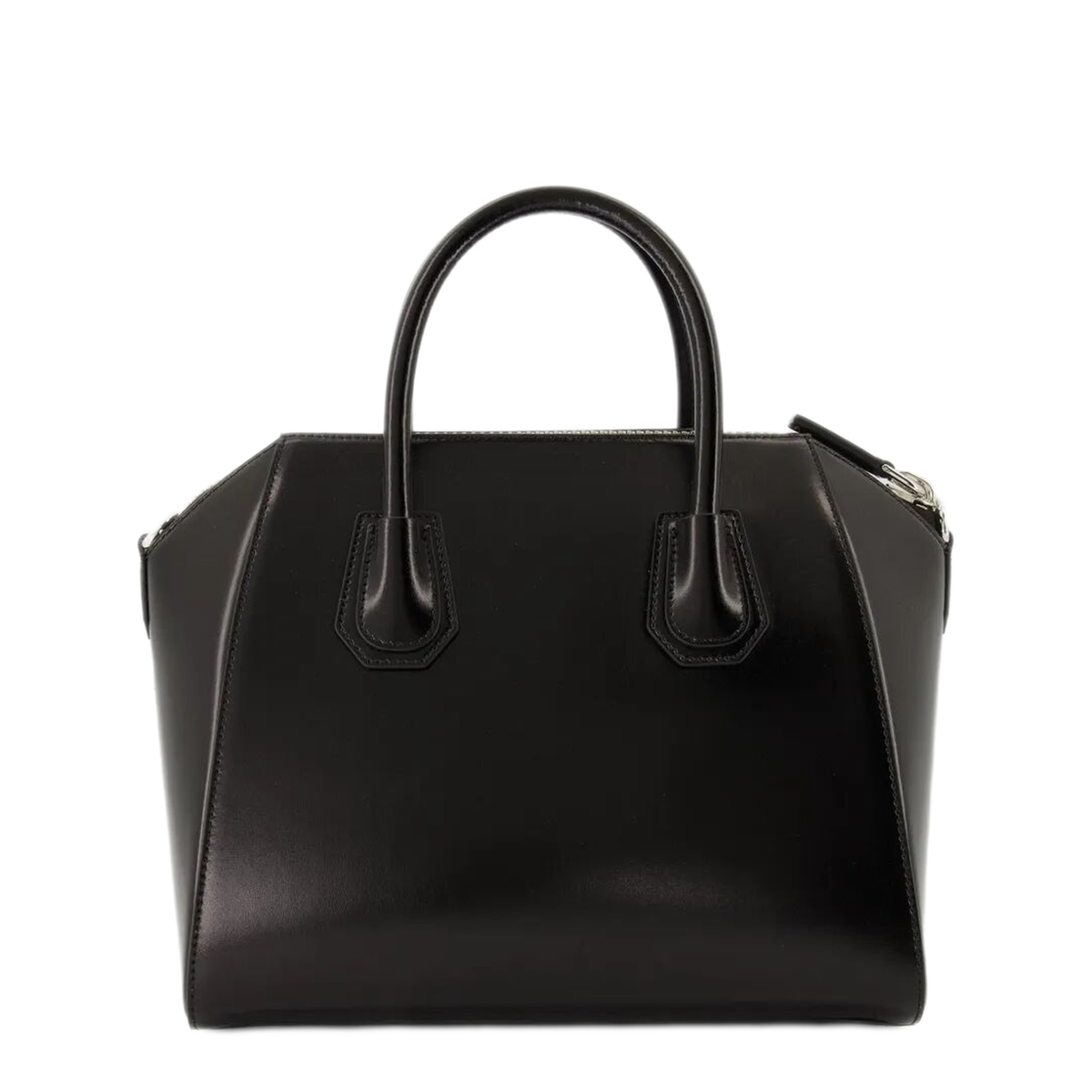 Antigona Small Box Leather Handbag - Black - Image 2
