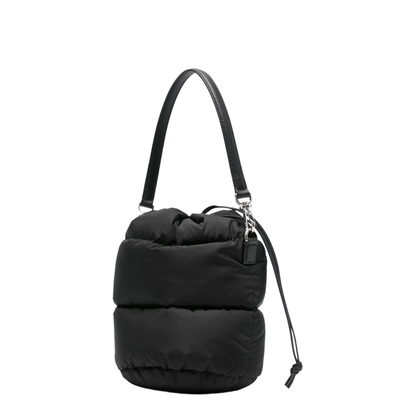 Caradoc Nylon Bucket Bag - Black - Image 5